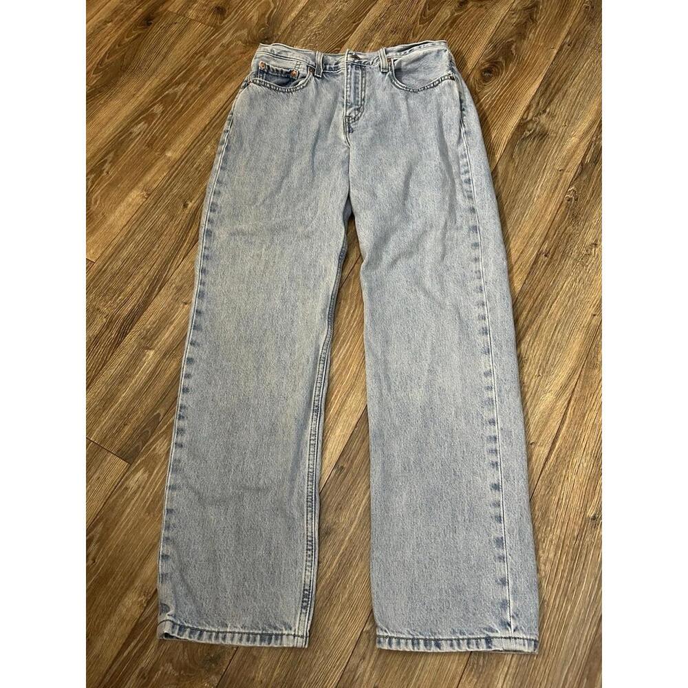 Levi's Low Pro Straight Women's Jeans  Size 28 Light Wash Boho Western City